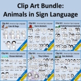 Clip Art Bundle:  Animals in Sign Language
