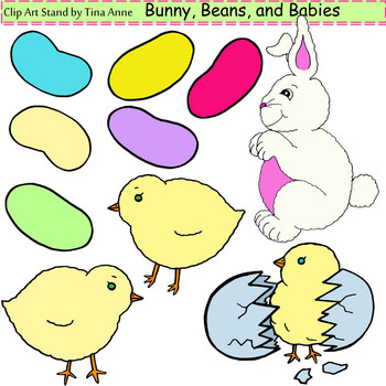 Preview of Clip Art Bunny, Beans, and Babies
