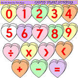 Clip Art Candy Heart Numbers