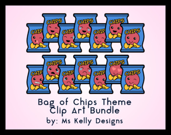 open bag of chips clip art