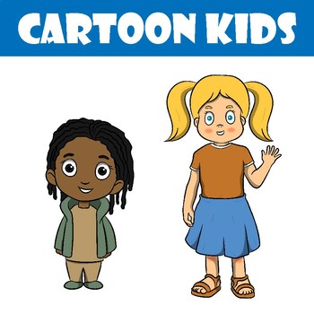 Clip Art Cartoon Character Kids by LusTop | TPT