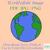 Clip Art Cartoon Globe Images (PDF/JPG/PNG)