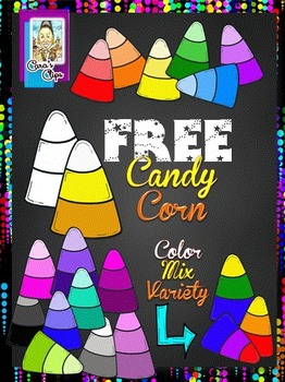 Preview of FREE Clip Art~ Halloween Candy Corn