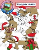 Clip Art: Christmas Dachshund Dogs