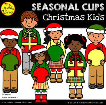 Preview of Clip Art: Christmas Kids