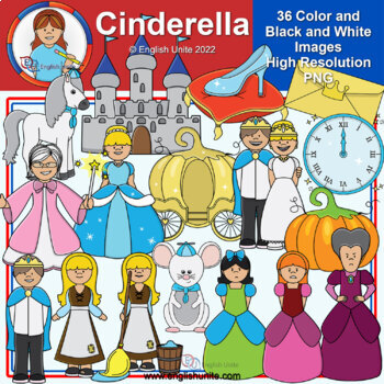 Preview of Clip Art - Cinderella Fairy Tale