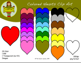 Clip Art: Colored Hearts (freebie)