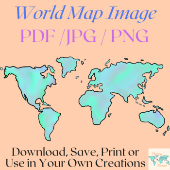 World Map Printable Worksheets Teachers Pay Teachers
