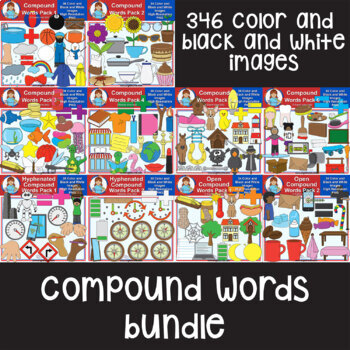 Preview of Clip Art - Compound Words Bundle