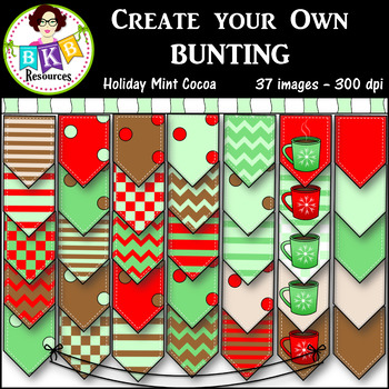 Clip Art Create Your Own Bunting Digital Images Products for TpT Sellers