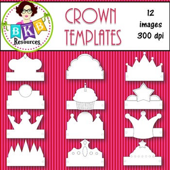 Preview of Clip Art ● Crown ● Templates ● Products for TpT sellers