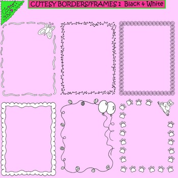 baby girl borders and frames