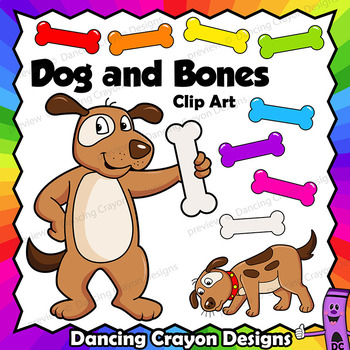 Preview of Clip Art Dog and Bone