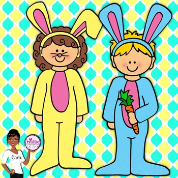Clip Art~ Easter Kids by Cara's Creative Playground | TPT