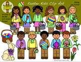 Clip Art: Easter Kids - Huge Set!