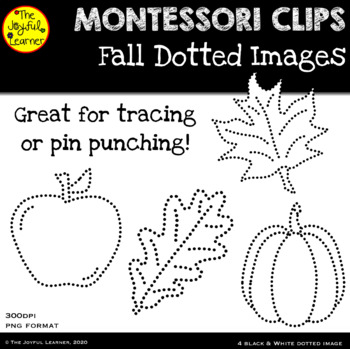Preview of Clip Art: Fall Dotted Images