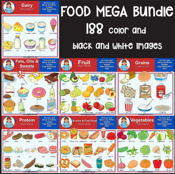 Preview of Clip Art - Food Groups Bundle