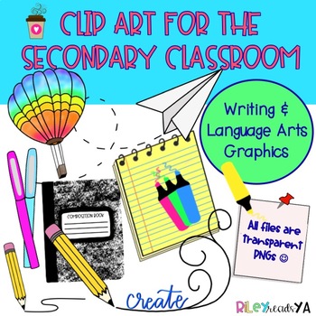 Preview of Clip Art For the Secondary Classroom - ELA and Writing