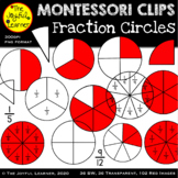 Clip Art: Fraction Circles (Montessori Inspired)