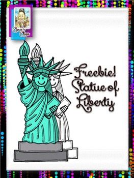 Preview of Clip Art Freebie`Statue of Liberty