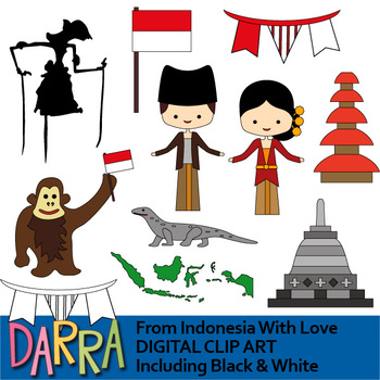 Preview of Clip Art From Indonesia With Love