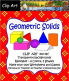 Clip Art Geometric Solids (for Personal and Commercial Use)