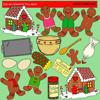 Preview of Clip Art Gingerbread