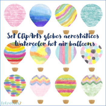 Preview of Clip Art Globos aerostáticos