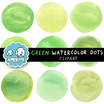 Green Watercolor Circles Clipart | Instagram Highlight Cover Clip Art