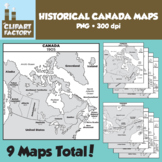 Clip Art: Historical Canada Maps