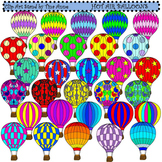 Clip Art Hot Air Balloons Combo