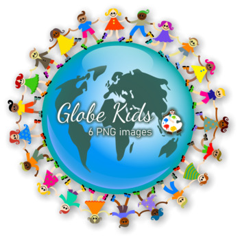 Preview of Clip Art Kids Around the World