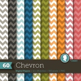 Clip Art Kit: Backgrounds+Labels Retro Burst Chevron Ready