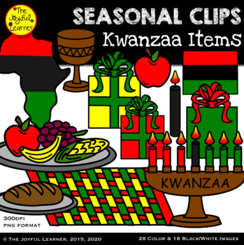 Preview of Clip Art: Kwanzaa Items