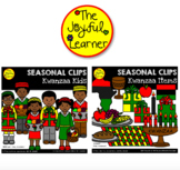 Clip Art: Kwanzaa Kids & Items BUNDLE