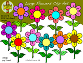 Clip Art: Large Flowers