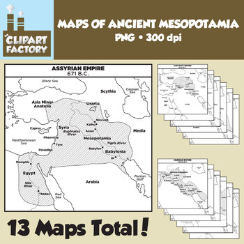 Preview of Clip Art: Maps of Ancient Mesopotamia
