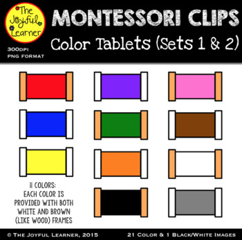 Color Tablets - Box #2 - Agaworld Montessori