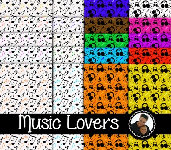 Preview of Clip Art~ Music Lovers Digital Paper Collection