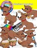 Clip Art: Musical Doggies, Dogs, Dachshunds