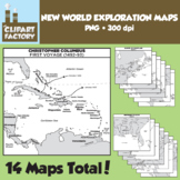 Clip Art: New World Exploration Maps