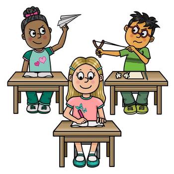 Clip Art PNGs - Kids at Desks by Ms Presto | Teachers Pay Teachers
