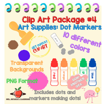 Preview of Clip Art Package #4: Dot Markers