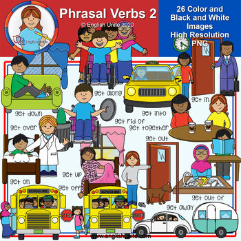 clip art phrasal verbs 2 by english unite teachers pay teachers