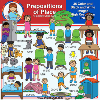 Preview of Clip Art - Prepositions of Place