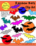 Clip Art: Rainbow Bats