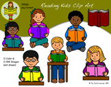 Clip Art: Reading Kids