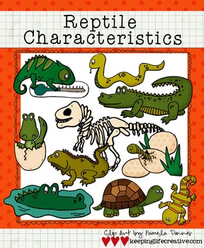 Preview of Clip Art: Reptile Characteristics