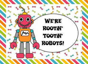 Preview of Clip Art - Rootin' Tootin' Robots (includes coordinating papers!)