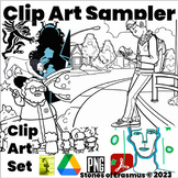 Clip Art Sampler 10-Count for Teens in Middle and High School